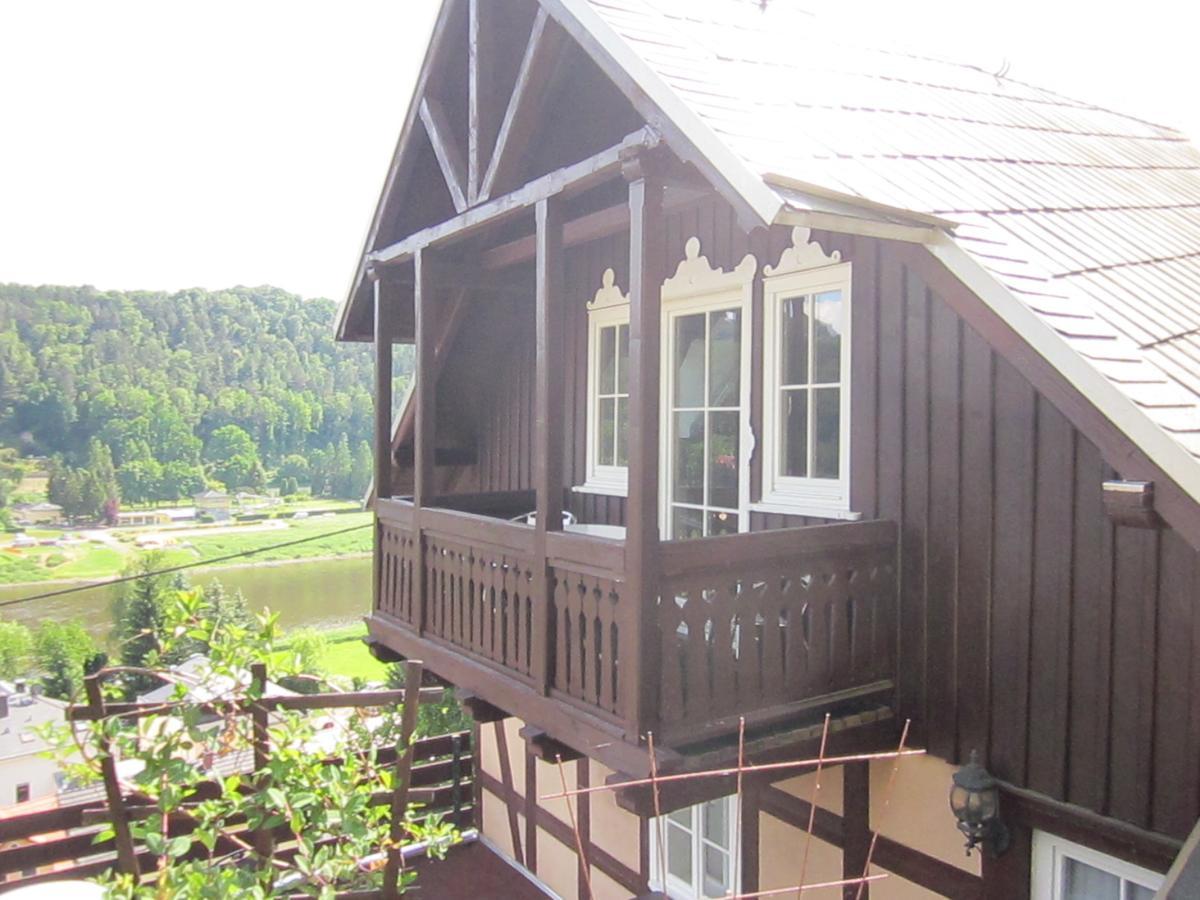 Wehlener Landhaus In Stadt Wehlen, Saechsische Schweiz Extérieur photo